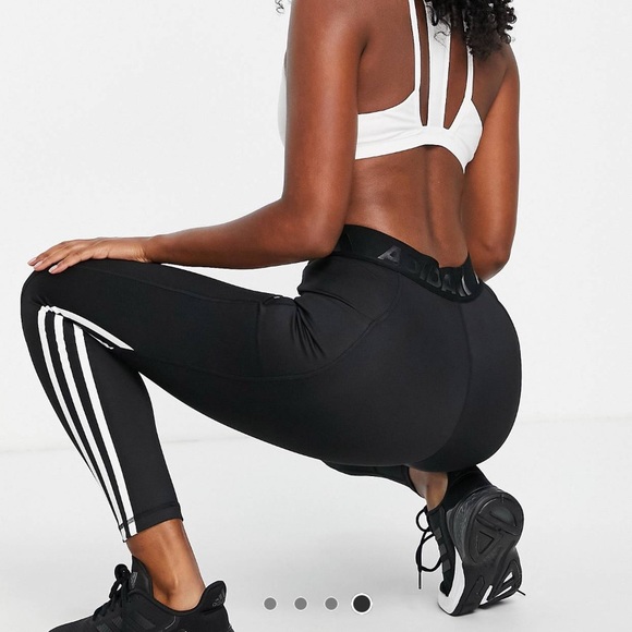 Adidas 3 strip leggings in black - Picture 3 of 3